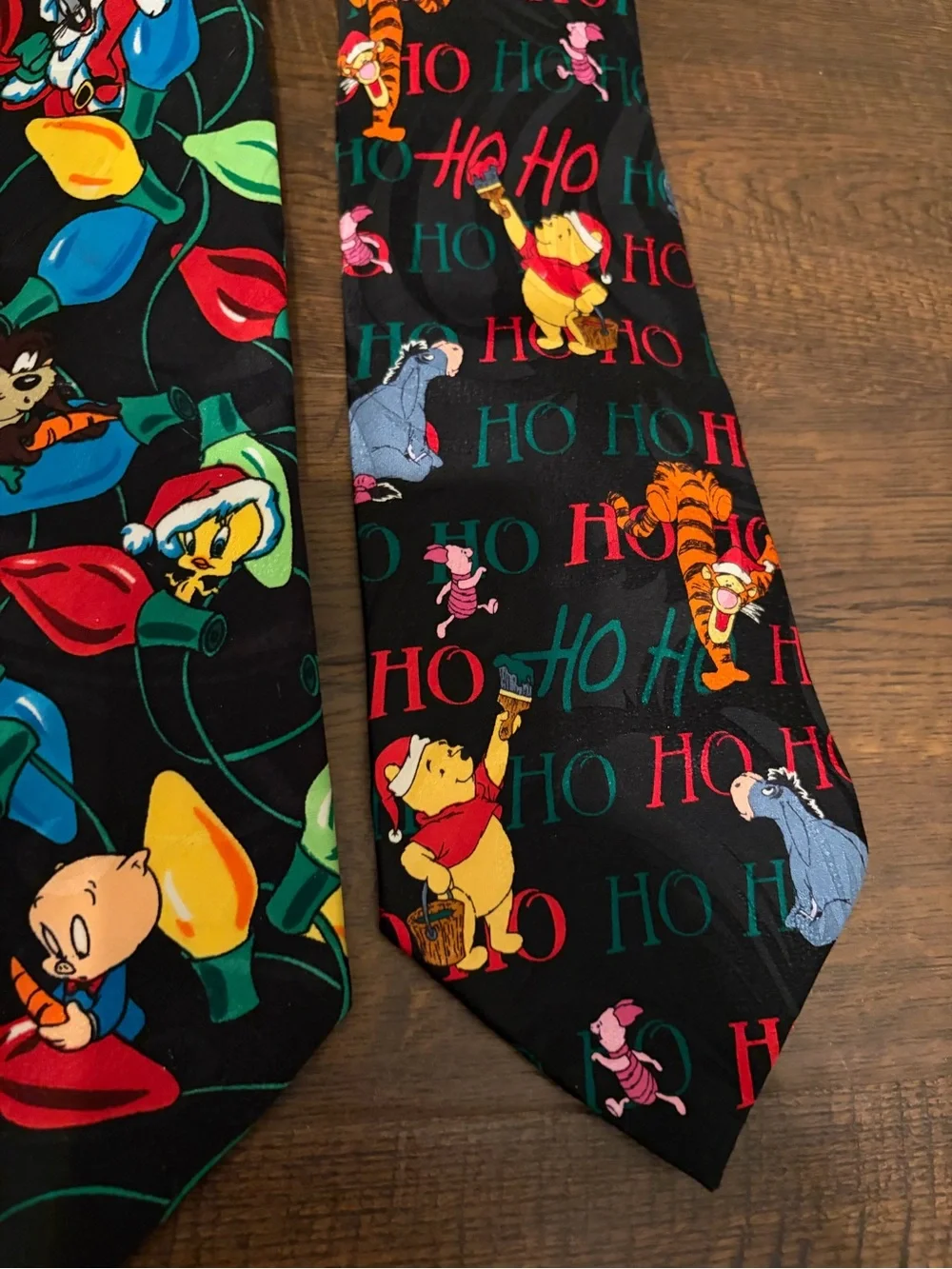 Holiday Character Novelty Tie - Black/Red/Multi